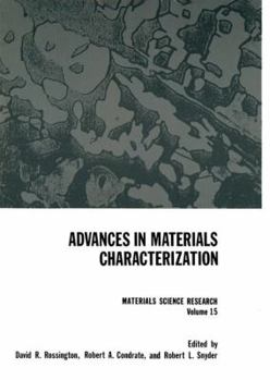 Paperback Advances in Materials Characterization Book