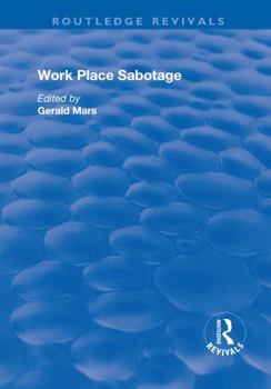 Paperback Work Place Sabotage Book