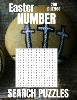 Paperback Easter Number Search Puzzles: Large Print Sudoku Puzzles for Adults and Seniors with Solutions [Large Print] Book