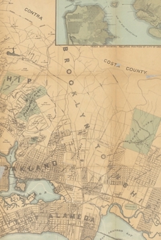 1888 Map of Oakland : A Poetose Notebook / Journal / Diary (100 Pages/50 Sheets)
