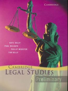 Paperback Cambridge Preliminary Legal Studies Book