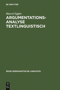 Hardcover Argumentationsanalyse textlinguistisch [German] Book