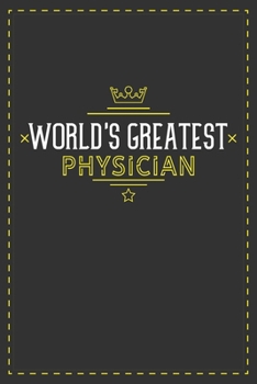 Paperback World's Greatest Physician: Lined notebook - best gift for Physician Book