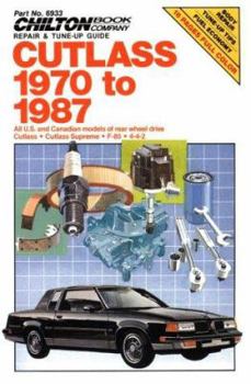 Paperback Cutlass, 1970-87 (Chilton's Repair Manual) Book