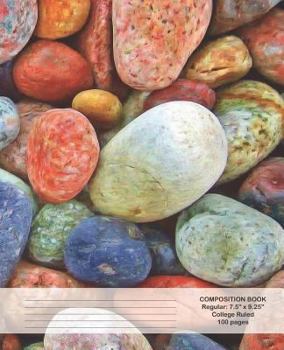 Paperback Composition Book: Colorful Stones Book