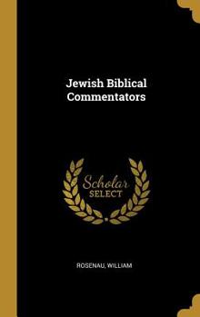 Hardcover Jewish Biblical Commentators Book