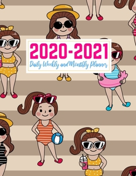 Paperback 2020-2021 Daily Weekly and Monthly Planner: Handy Two Year Jan 1, 2020 - Dec 31, 2021 Calendar Organizer and Appointment Schedule Agenda Journal for P Book