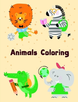 Paperback Animals coloring: Cute Chirstmas Animals, Funny Activity for Kids's Creativity Book