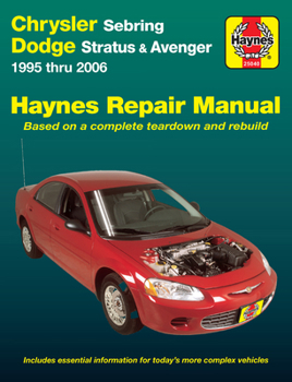 Paperback Chrysler Sebring, Dodge Stratus & Avenger 1995 Thru 2006 Haynes Repair Manual Book