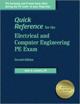 Paperback Quick Reference for the Electrical and Computer Engineering PE Exam Book