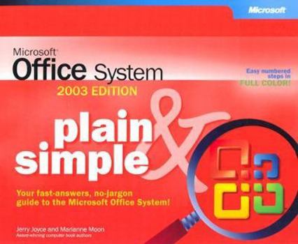 Paperback Microsofta Office System Plain & Simple -- 2003 Edition Book