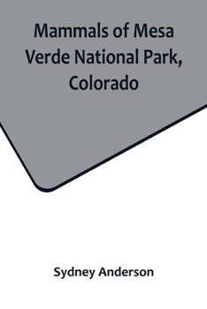 Paperback Mammals of Mesa Verde National Park, Colorado Book