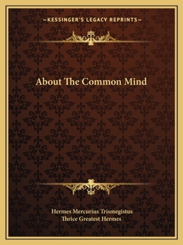 Paperback About The Common Mind Book