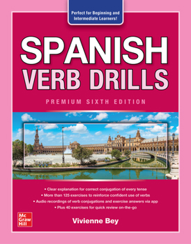Paperback Spanish Verb Drills, Premium Sixth Edition Book