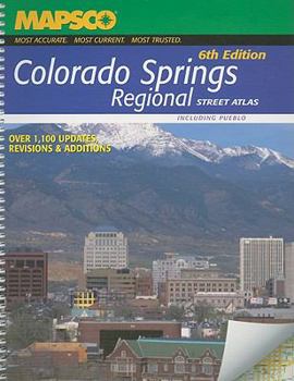 Spiral-bound MAPSCO Colorado Springs Regional Street Atlas: Including Pueblo Book
