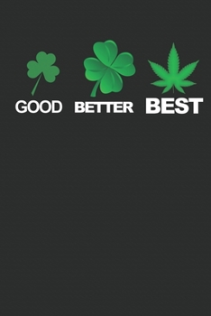 Funny Marihuana Notebook: Cannabis, weed, marihuana, marijuana, smoking, ganja, drugs, joint, gift idea, hashish Notebook or Journal (6x9 inches, cream paper, dot grid with 120 pages)