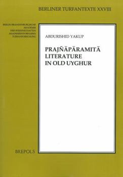 Paperback Prajnaparamita Literature in Old Uyghur Book