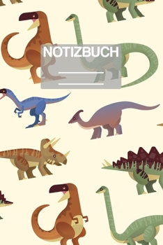 Notizbuch A5 Muster Suesse Tiere Dinosauerier Dino Trex Saurus: - 111 Seiten - EXTRA Kalender 2020 - Einzigartig - Kariert - Karo - Raster - Geschenk - Geschenkidee
