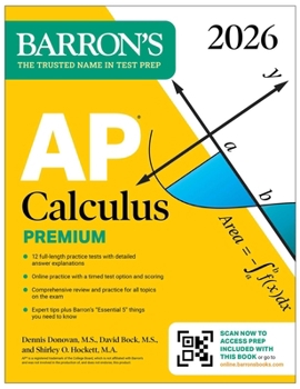 Paperback AP Calculus Premium, 2026: Prep Book with 12 Practice Tests + Comprehensive Review + Online Practice Book