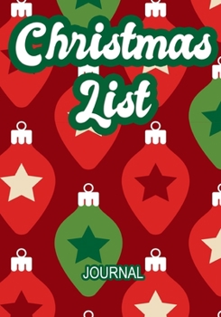 Christmas List Journal: Christmas Notebook with Checklist Boxes and Lines,109 Pages,7"×10"|Journal Entries For Your Creative Ideas and Adventures