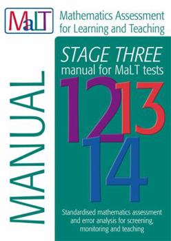 Paperback MaLT Stage Three (Tests 12-14) Manual (Mathematics Assessmen Book