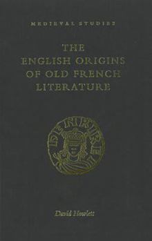 Hardcover English Origins of Old French Book