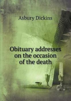 Paperback Obituary addresses on the occasion of the death Book