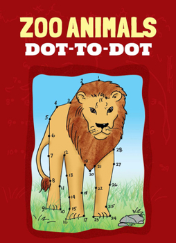 Paperback Zoo Animals Dot-To-Dot Book