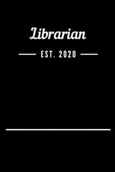 Paperback Librarian EST. 2020: Blank Lined Notebook Journal Book