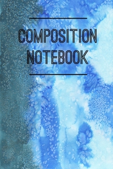 Composition Notebook: College Ruled 6" x 9" Artic Blue Design Writing Notes Journal,Office,Kids,School and college student.
