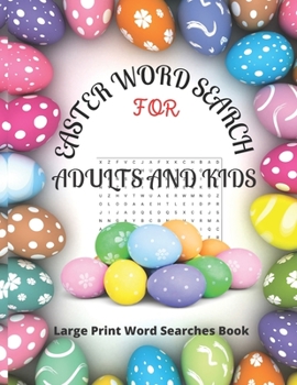 Paperback EASTER WORD SEARCH for adults and kids: Large Print Word Searches Book [Large Print] Book