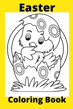 Paperback Easter Coloring Book: Kids for Ages 4-8 [Large Print] Book