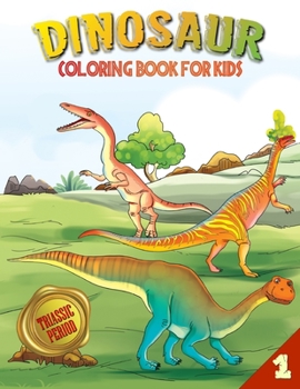 Paperback Dinosaur Coloring Book for Kids (Book 1): Triassic Period [Large Print] Book