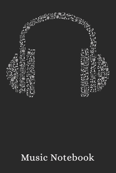 Music Notebook: 110 pages 6x9 Blank Sheet Music Notebook for Musicians / Staff Paper / Composition Book & Songwriting Music Lovers Gift Idea