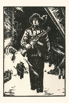 Paperback Vintage Journal Chinese Soldier Walking Through Snow Book