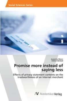 Paperback Promise more instead of saying less Book