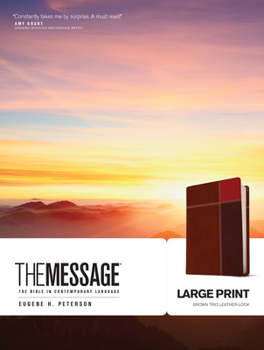 Imitation Leather Message-MS-Large Print Numbered: The Bible in Contemporary Language [Large Print] Book