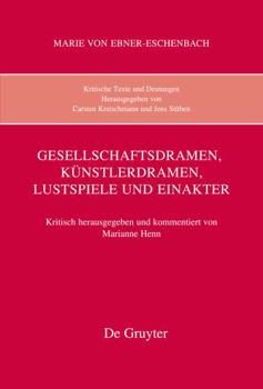 Hardcover Gesellschaftsdramen, Künstlerdramen, Lustspiele und Einakter (German Edition) [German] Book