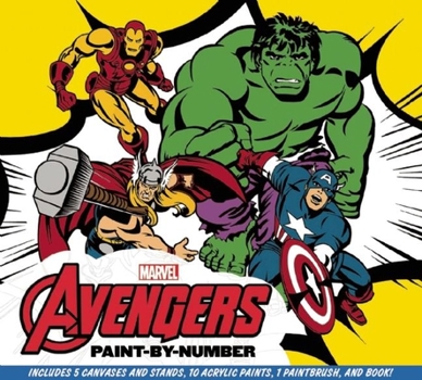 Paperback Marvel: The Avengers Paint-By-Number Book