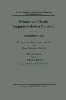 Paperback Beiträge Zur Chemie Der Proteolytischen Fermente [German] Book