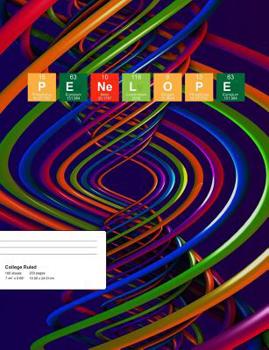 Paperback Penelope: Penelope Composition Notebook, Personalised Name Notebook, Periodic Table Style Science Fan Notebook, Future Chemist N Book
