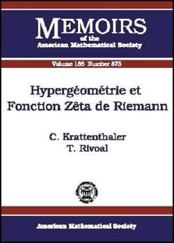 Paperback Hypergomtrie Et Fonction Zta de Riemann [French] Book