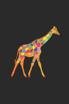 Paperback Giraffe Mosaic: Dotted Bullet Notebook (6" x 9" - 120 pages) Animal Mosaic Themed Notebook for Daily Journal, Diary, Gift Book