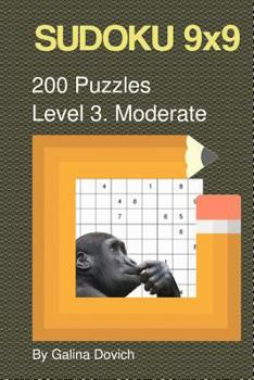 Paperback SUDOKU 9x9 200 Puzzles: Level 3. Moderate Book