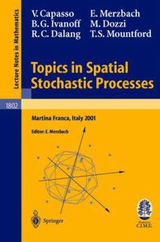 Paperback Topics in Spatial Stochastic Processes: Lectures Given at the C.I.M.E. Summer School Held in Martina Franca, Italy, July 1-8, 2001 Book