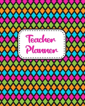 Paperback Teacher Planner: Christmas New Year gift Unicorn bear deer santa Inspirational and Motivational Gift Idea for Teacher! The Ultimate Tea Book