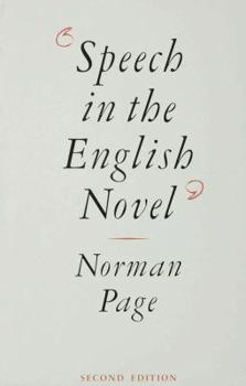 Paperback Speech in the English Novel Book
