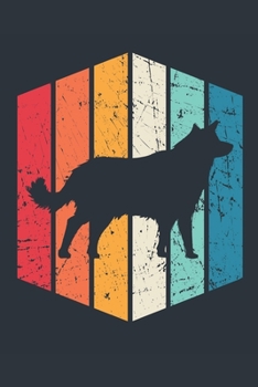 Vintage Wolf Notebook - Gift for Wolf Lovers - Retro Wolf Journal - Wolf Diary for Boys and Girls: Medium College-Ruled Journey Diary, 110 page, Lined, 6x9 (15.2 x 22.9 cm)