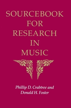 Paperback Sourcebook for Research in Music Book