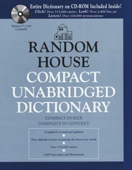 Paperback Random House Compact Unabridged Dictionary Book